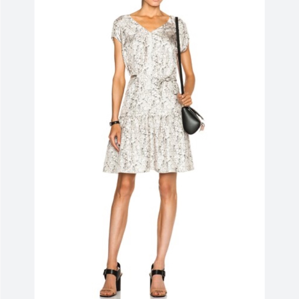 Rag & Bone Pink and White Pleated Sundress